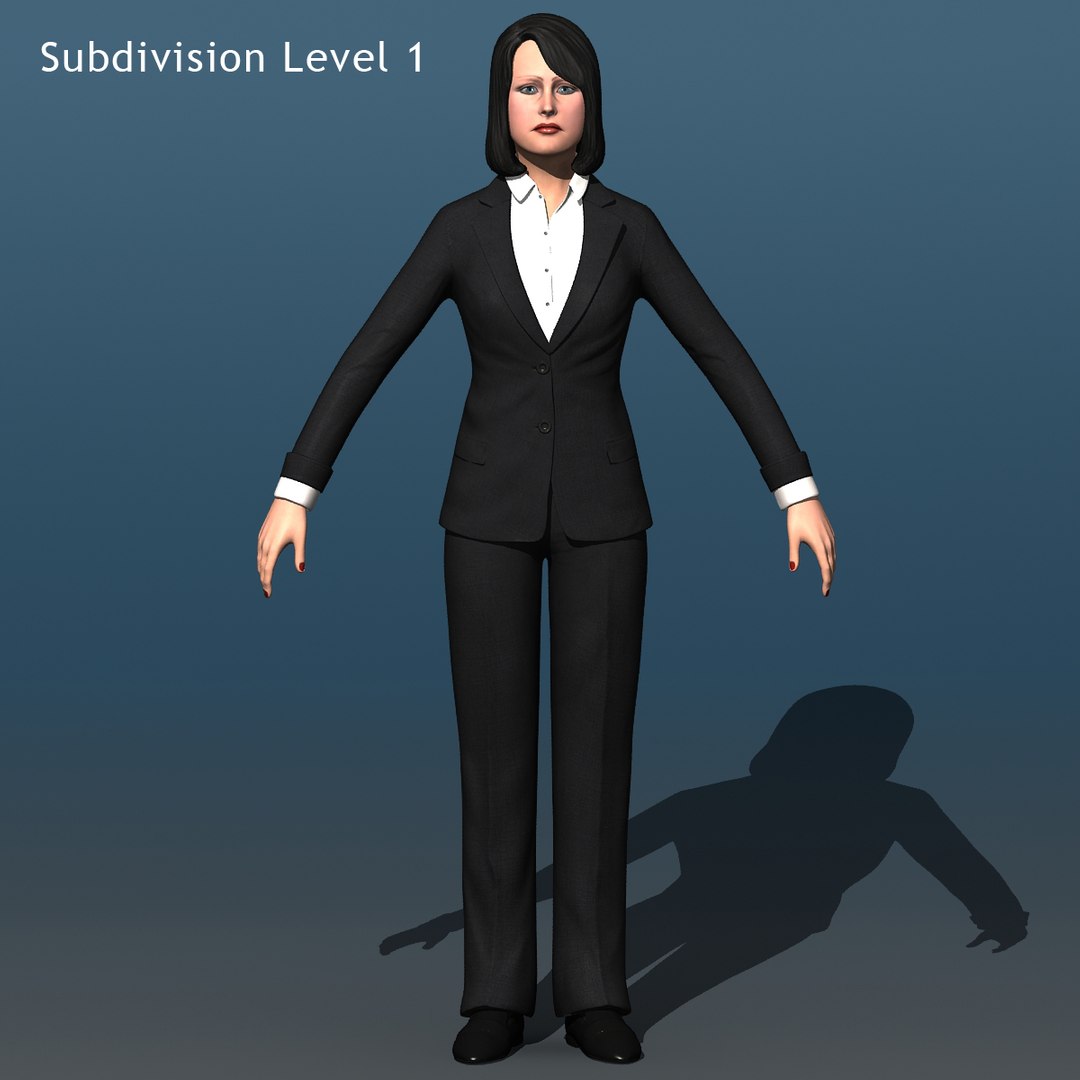 3d Model Resolution Human Female