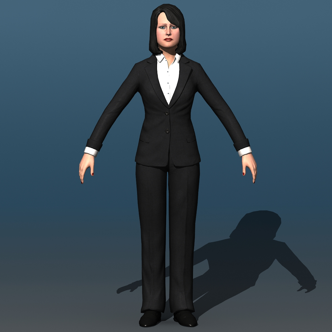3d Model Resolution Human Female