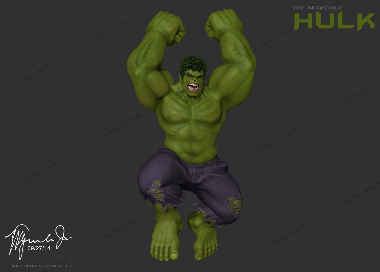 Hulk 3 poses - - 3D Warehouse