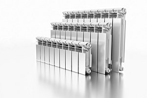 Set of central heating radiators