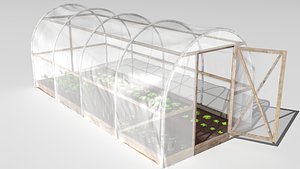 3D plastic greenhouse