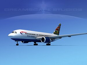 airline boeing 767 767-200er model