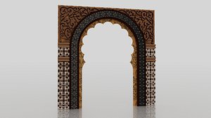 Mosque door Gate Arabic model
