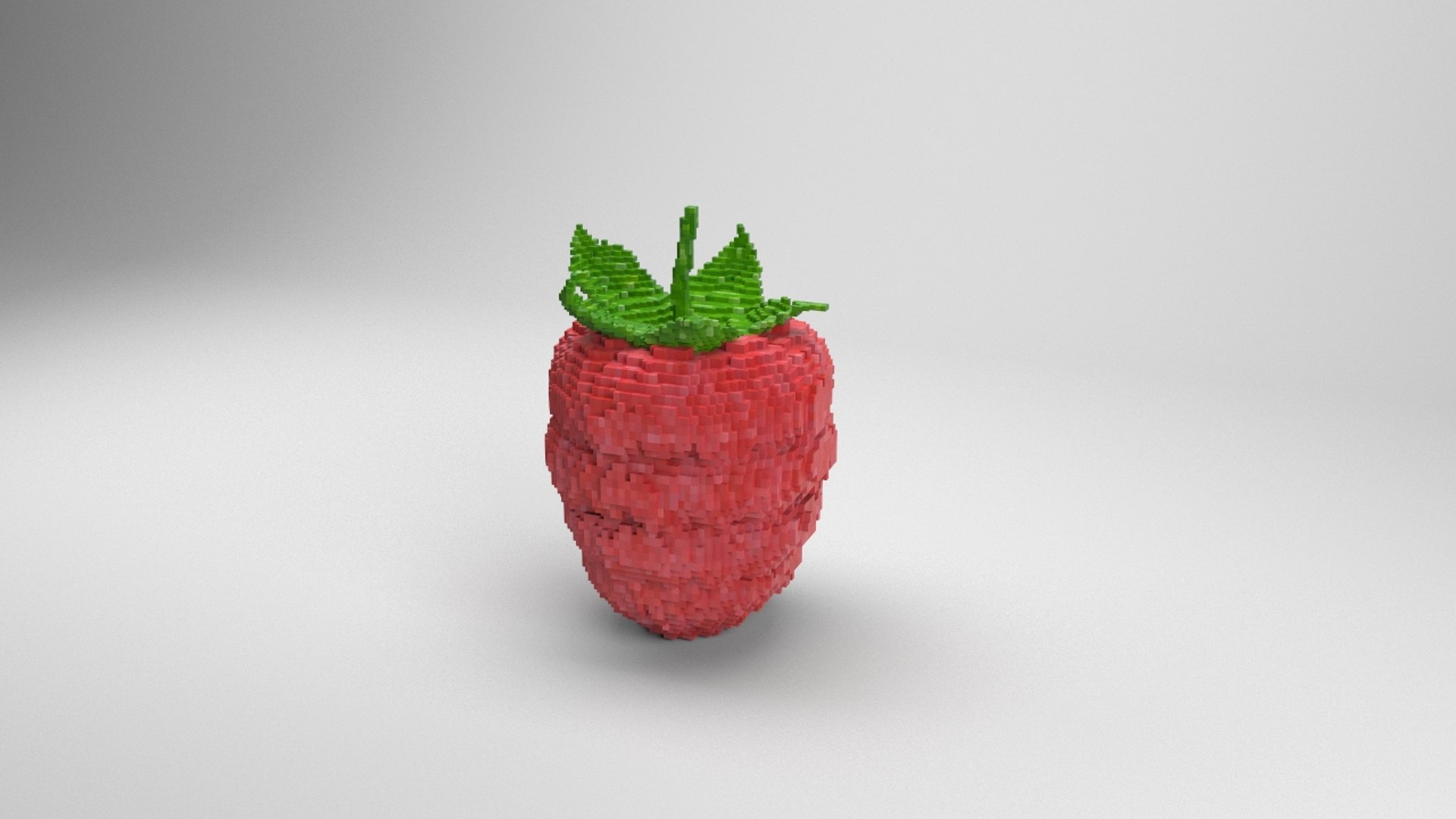 Voxel Raspberry 3D Model - TurboSquid 1287466