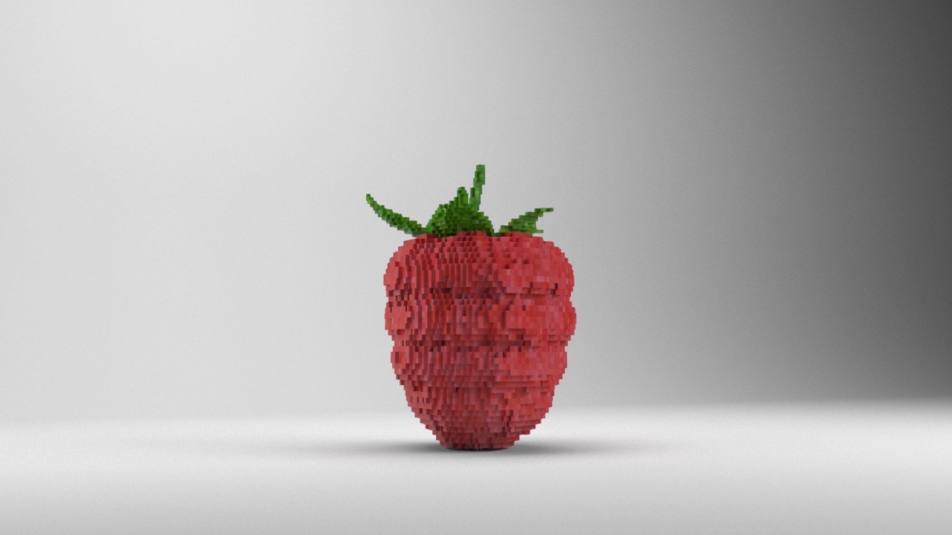 Voxel Raspberry 3D Model - TurboSquid 1287466
