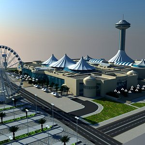 marina mall abu dhabi 3d obj