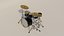 Drum set 3D model
