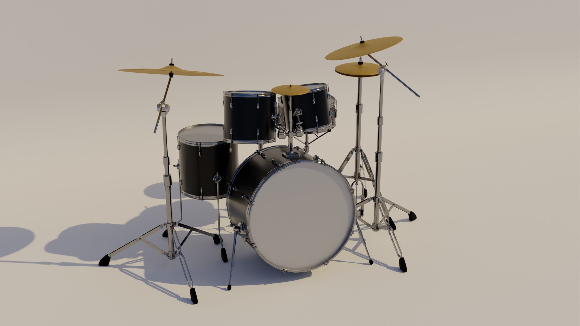 Drum set 3D model - TurboSquid 2039825