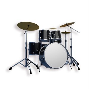 Drum set 3D model
