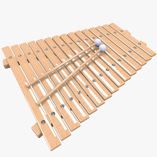 3d model realistic xylophone