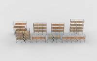 modular scaffolding set 02 3D model