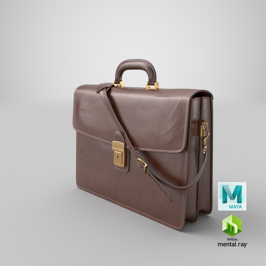 leather briefcase 3D model https://p.turbosquid.com/ts-thumb/Ih/BEE3Px/yRJMw27S/stemcell_maya_mental_ray_render/png/1542017986/1920x1080/fit_q87/2d2e75da499f896349ef408fb6af6158a231c29e/stemcell_maya_mental_ray_render.jpg