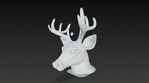 Deer Head 3D Printable Model