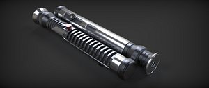 3d jedi quigon jinn lightsaber model