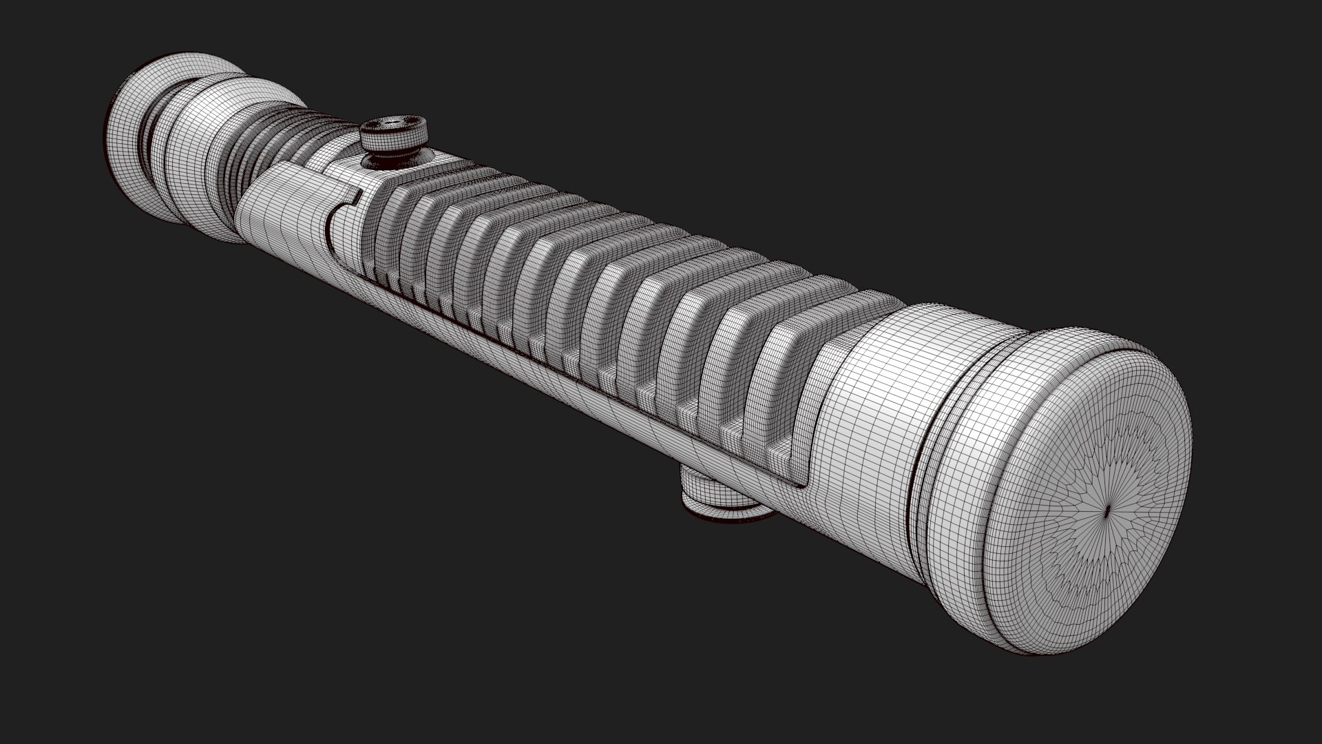 3D model Qui Gon Jinn Lightsaber VR / AR / low-poly