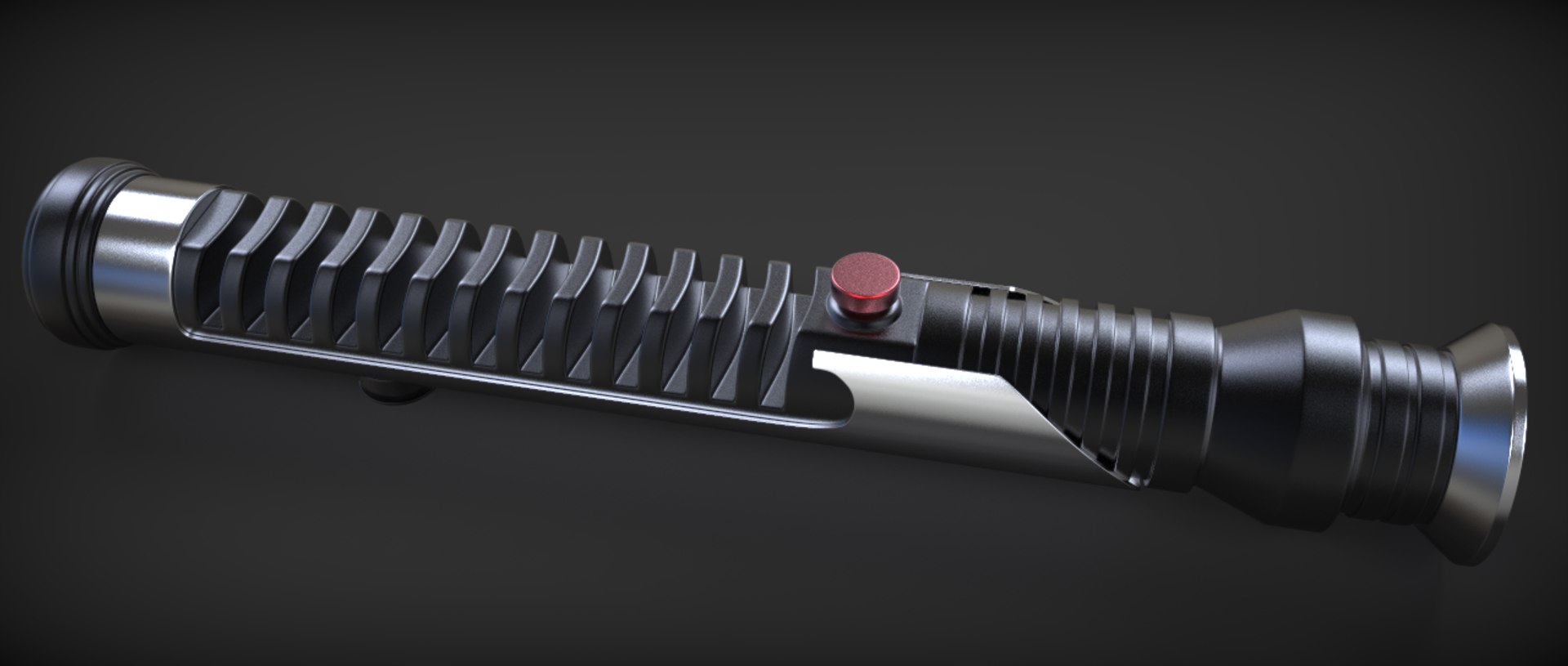 3D model Qui Gon Jinn Lightsaber VR / AR / low-poly