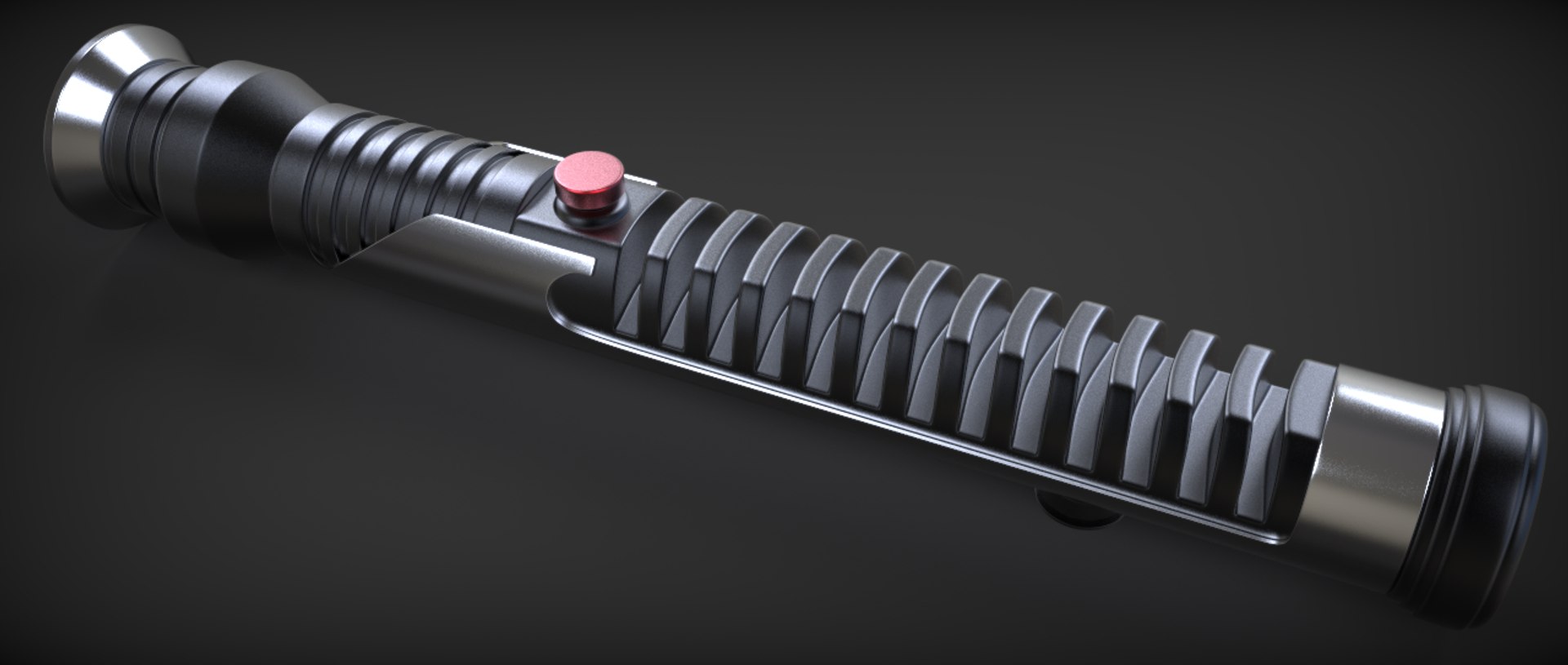 3d jedi quigon jinn lightsaber model