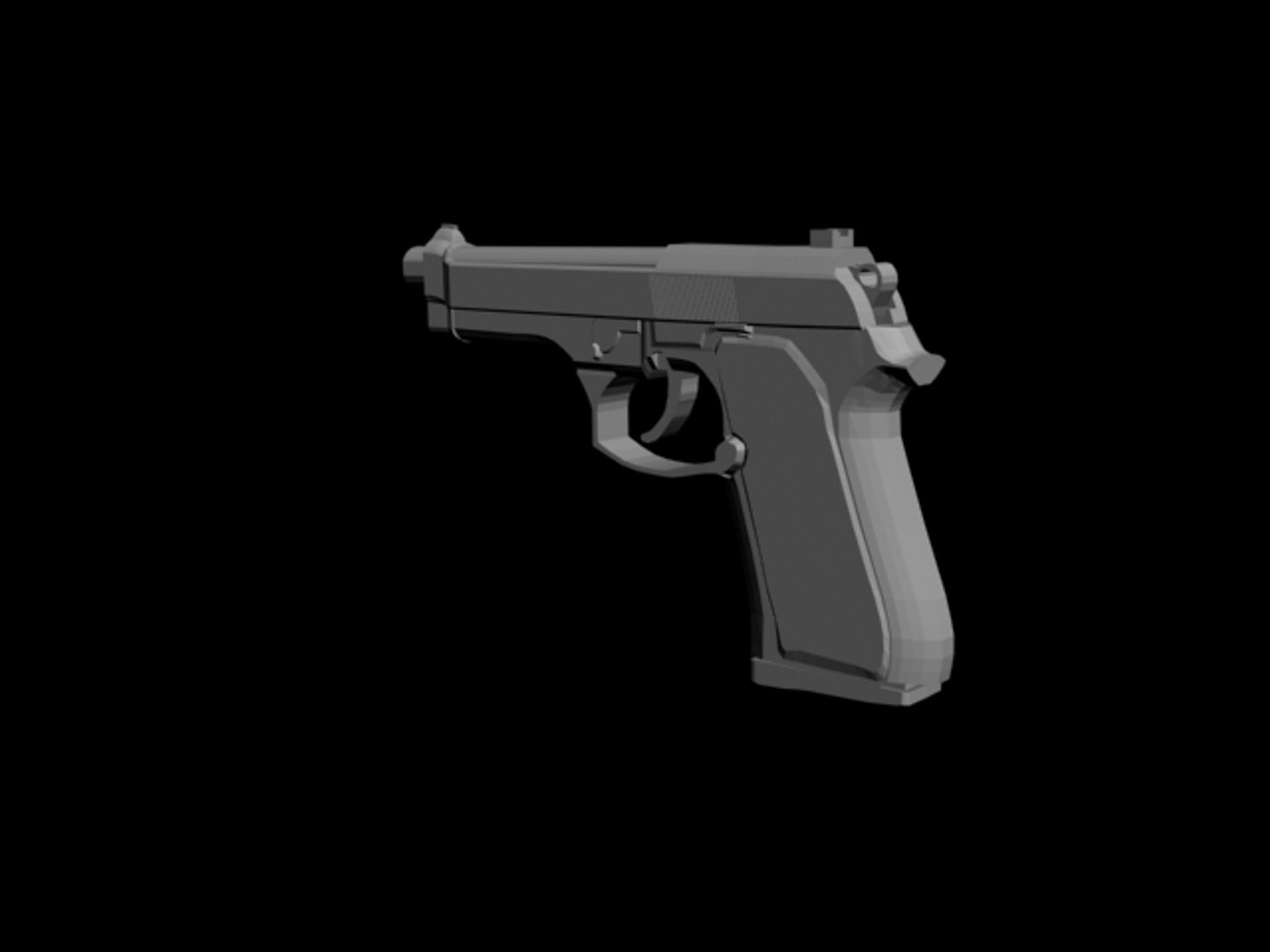 3d Beretta 92 Fs Model