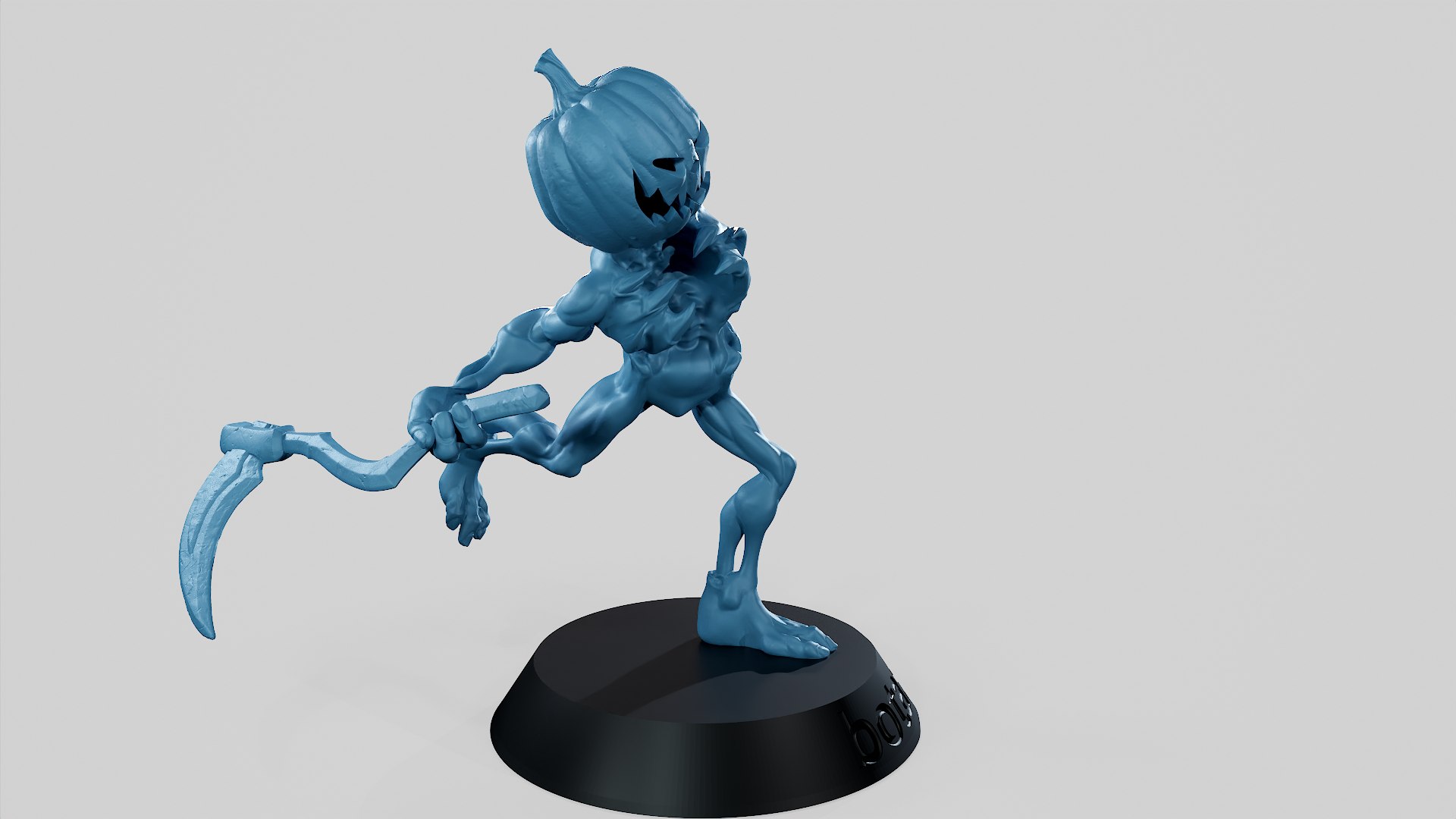 3D Pumpkin Undead Pose 05 3D print STL model - TurboSquid 1969621