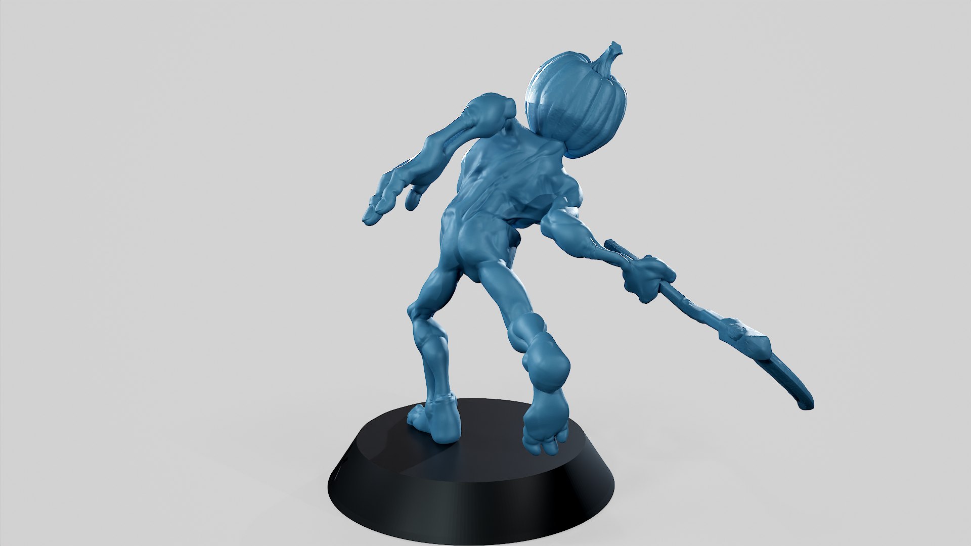 3D Pumpkin Undead Pose 05 3D print STL model - TurboSquid 1969621