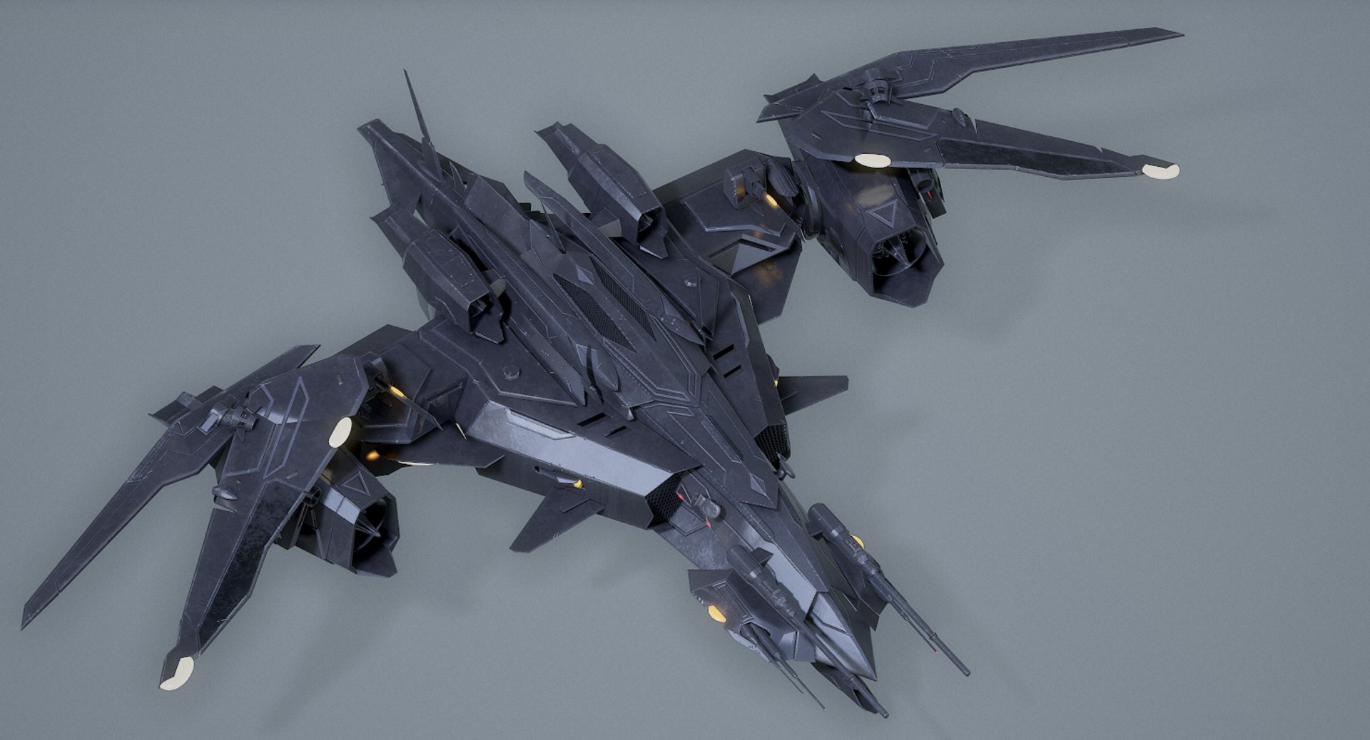 Sci-fi Fighter Drone 3D Model - TurboSquid 1379460