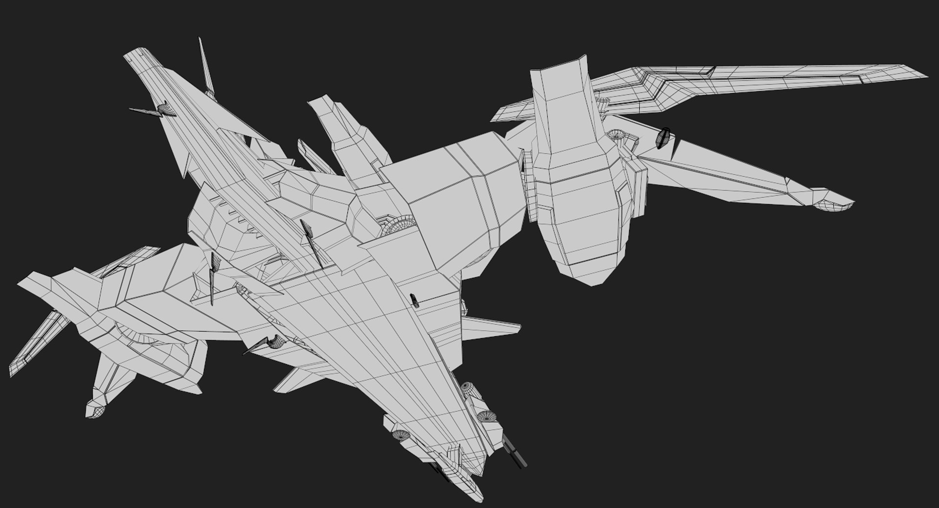 Sci-fi Fighter Drone 3D Model - TurboSquid 1379460