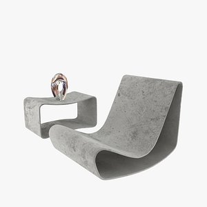 willy guhl loop chair garden 3D model