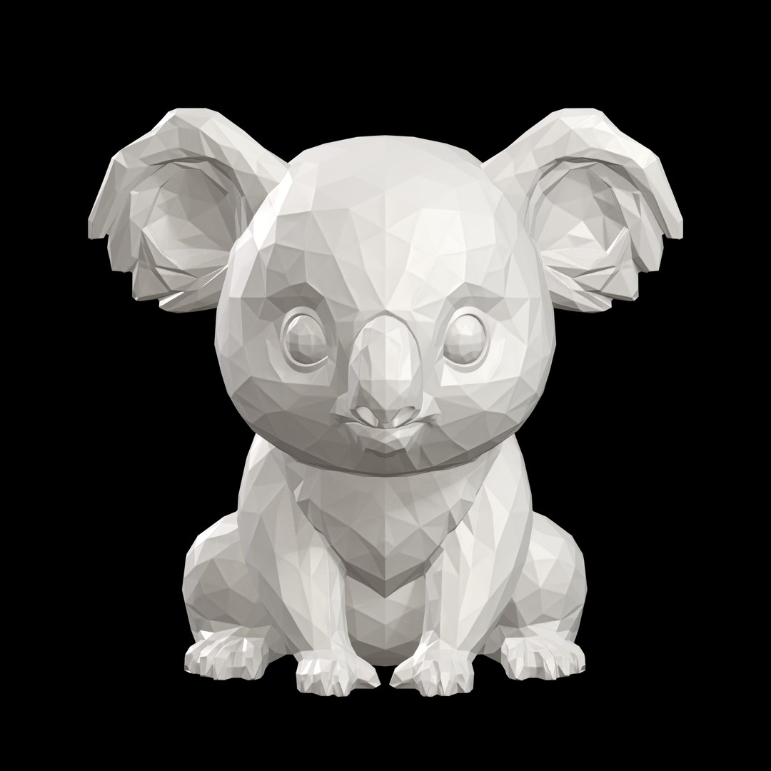 3D Low Poly Koala https://p.turbosquid.com/ts-thumb/Ih/X7j2J0/fi/lowpolykoala3dprintmodelanimalsculpture09022026stl3dprintturntable010deg/png/1774539962/1920x1080/fit_q87/6719bc06b9406a63c94f77ecb50441cc0371a7f2/lowpolykoala3dprintmodelanimalsculpture09022026stl3dprintturntable010deg.jpg