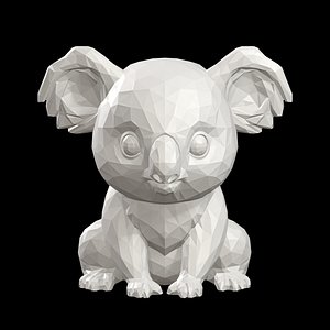 3D Low Poly Koala