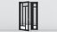 Aluminium door 203 3D model