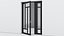 Aluminium door 203 3D model