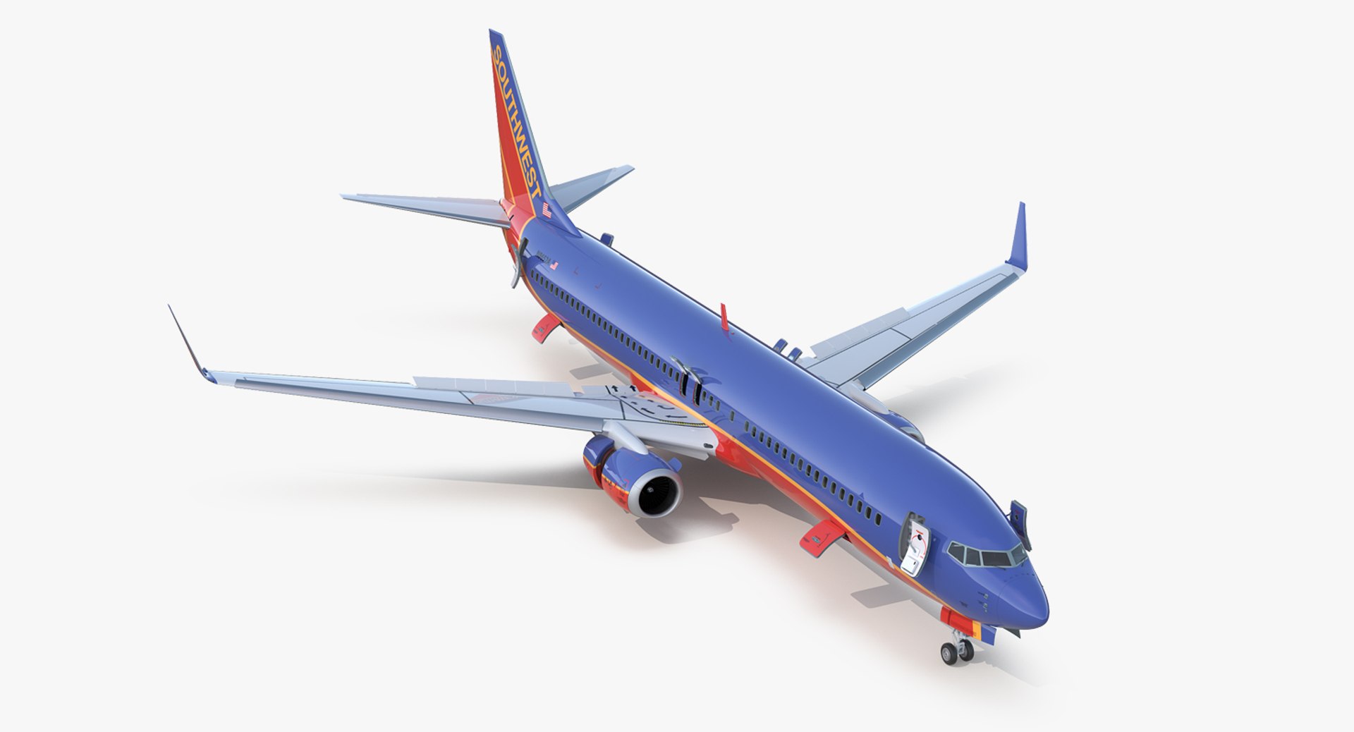 Boeing 737-800 NG Airliner Southwest Airlines 3D Model | lupon.gov.ph