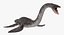 3d model plesiosauria marine reptile dinosaur
