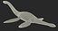 3d model plesiosauria marine reptile dinosaur