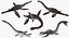 3d model plesiosauria marine reptile dinosaur