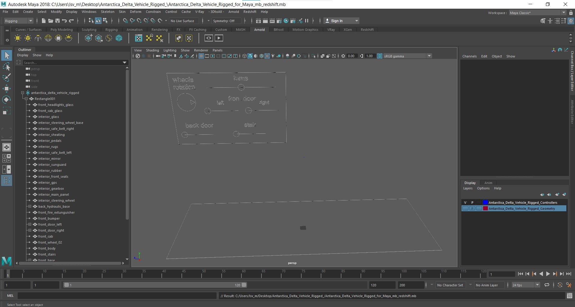 Antarctica Delta Vehicle Rigged For Maya 3D Model - TurboSquid 2350770