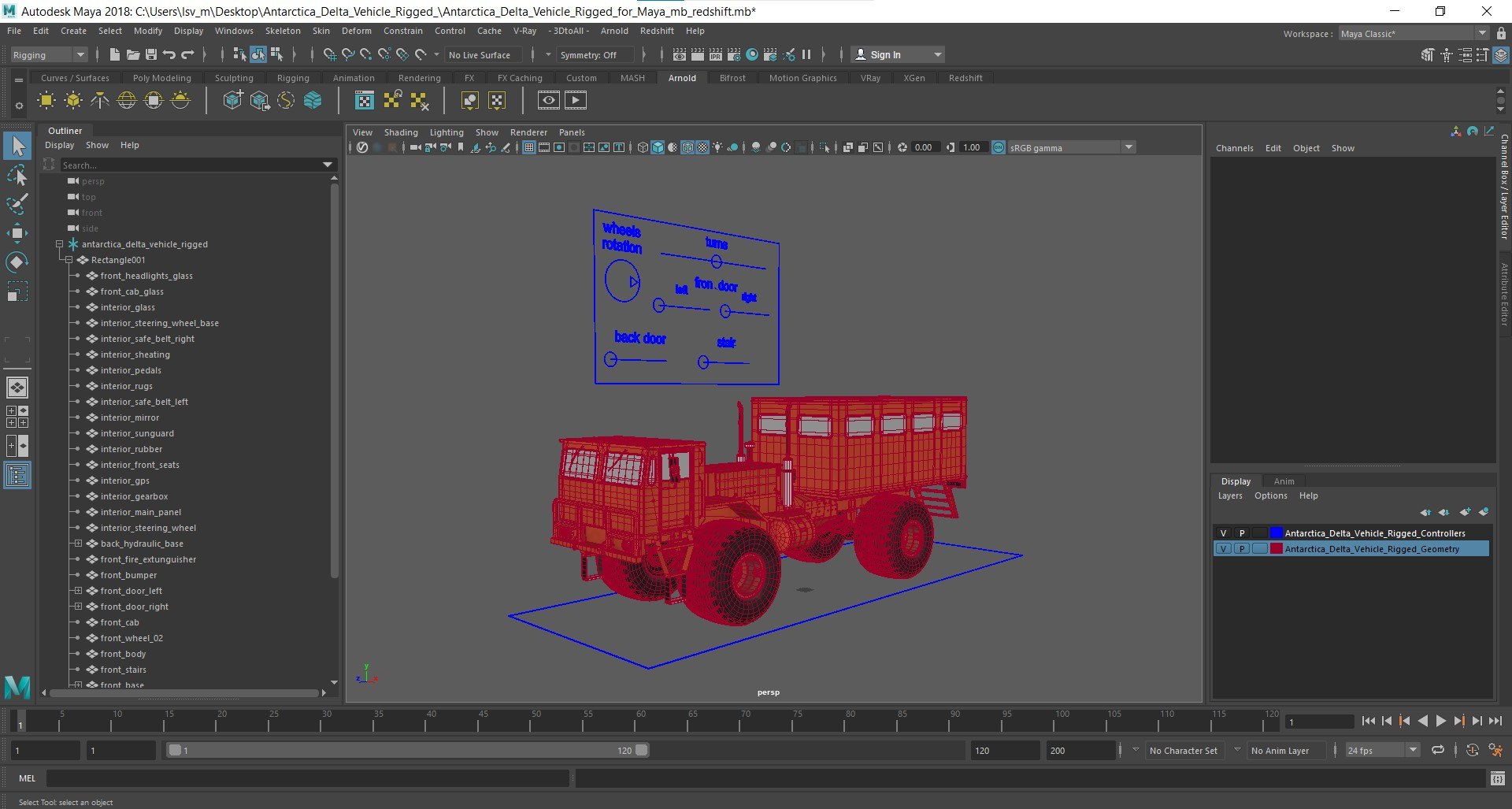 Antarctica Delta Vehicle Rigged For Maya 3D Model - TurboSquid 2350770