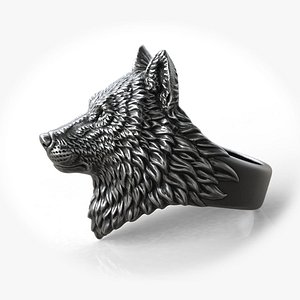 Wolf Head Animal Ring Jewelry