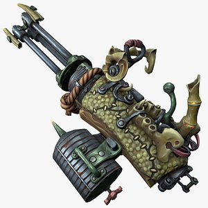 3D model Desert minigun