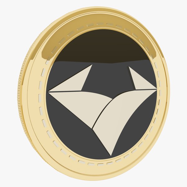 3D EA Coin Cryptocurrency Gold Coin model