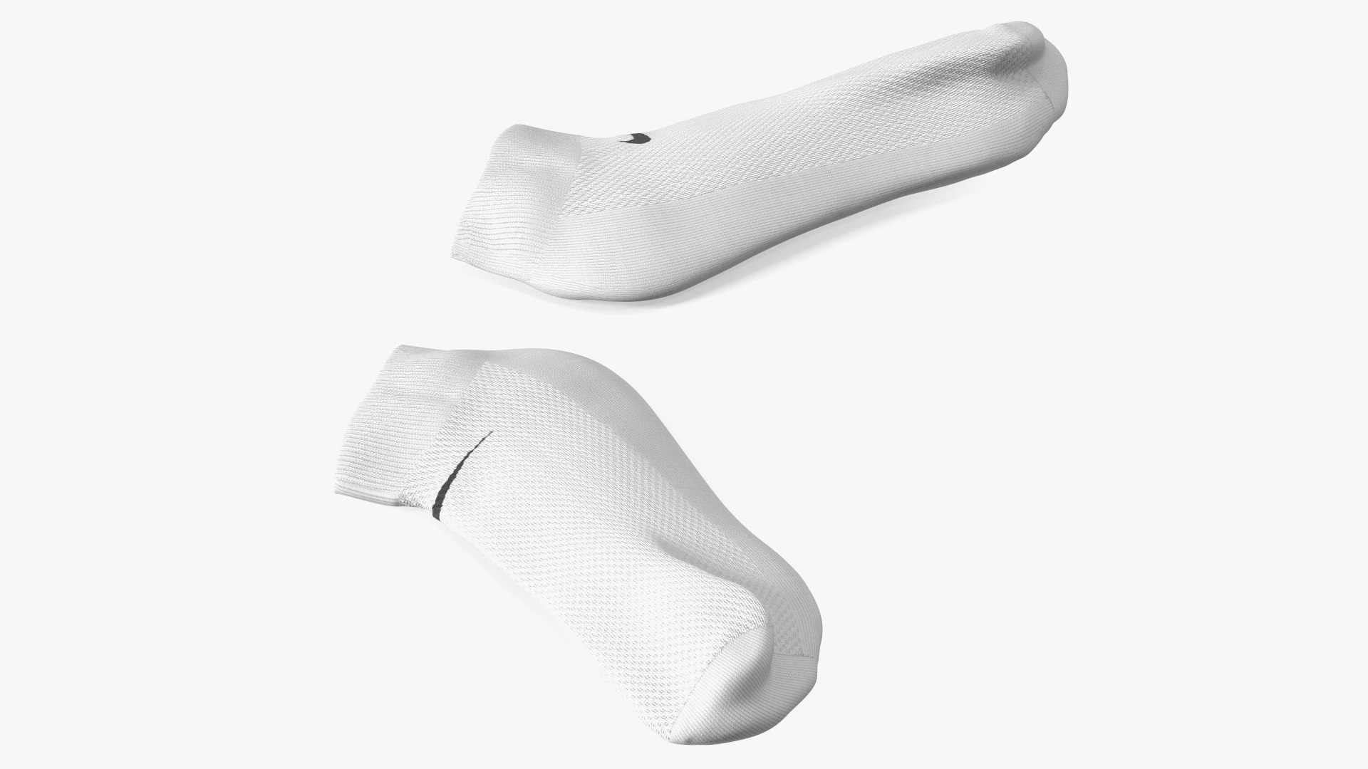 Socks Nike Grey Idle 3D model preview