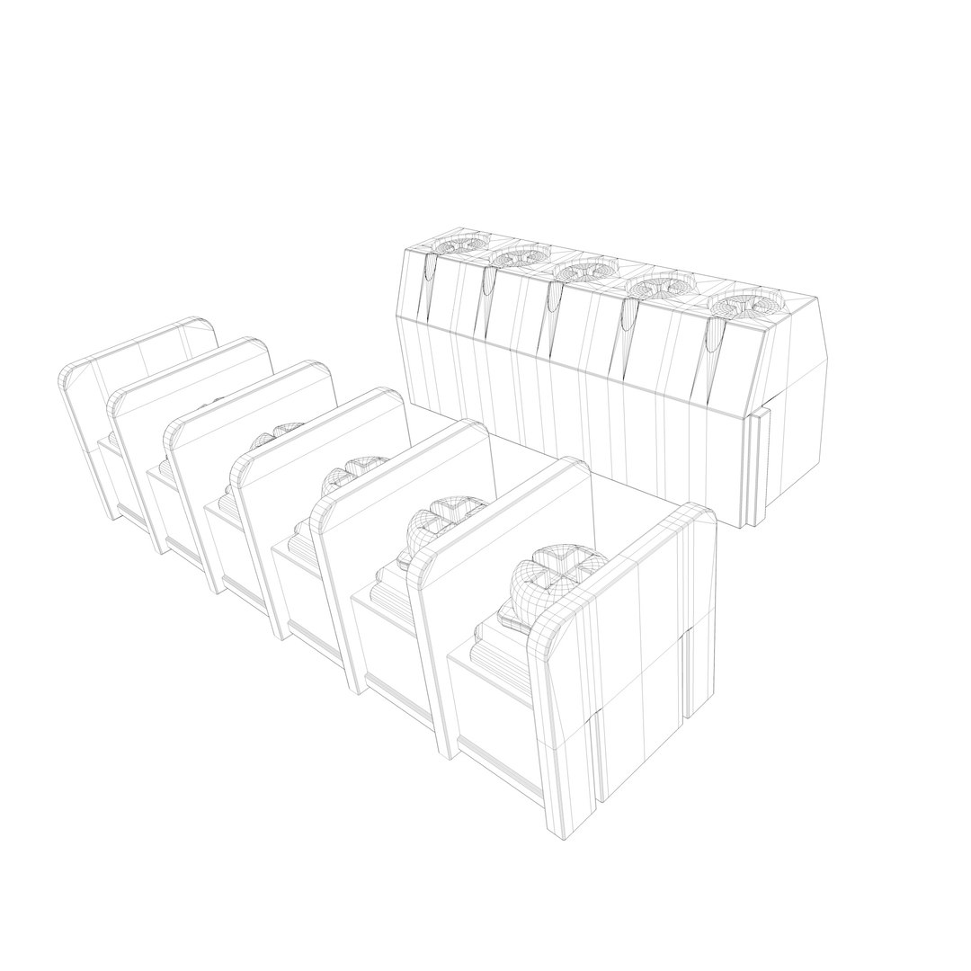 3D Model Terminal Block And Screw Terminal - TurboSquid 1734908
