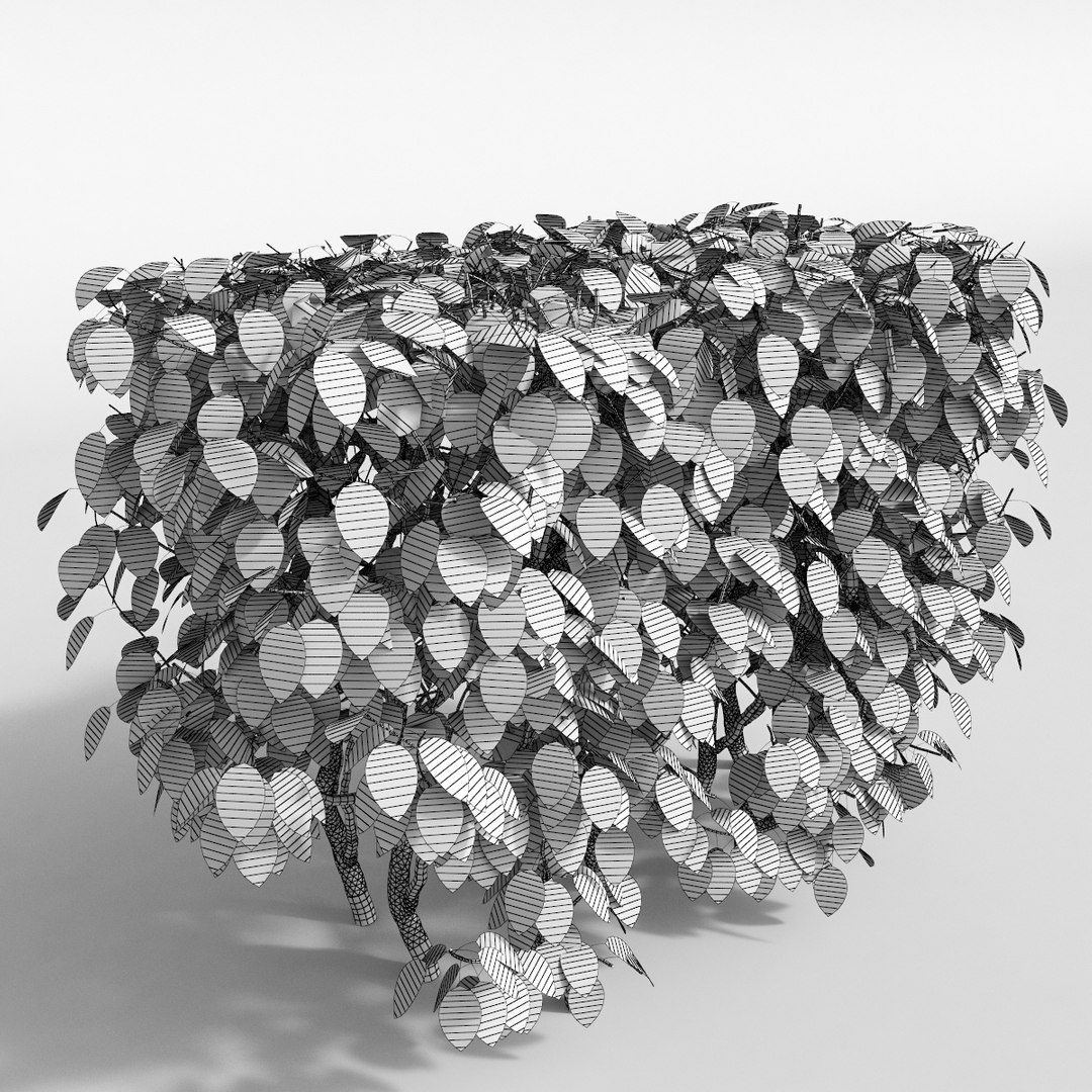 Set Bushes 1 3d Model