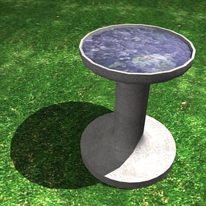 bird bath 3d max