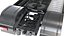 Mercedes 600 Long Haul Semi With Trailer Black Rigged