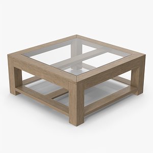 3D Glass Coffee Table