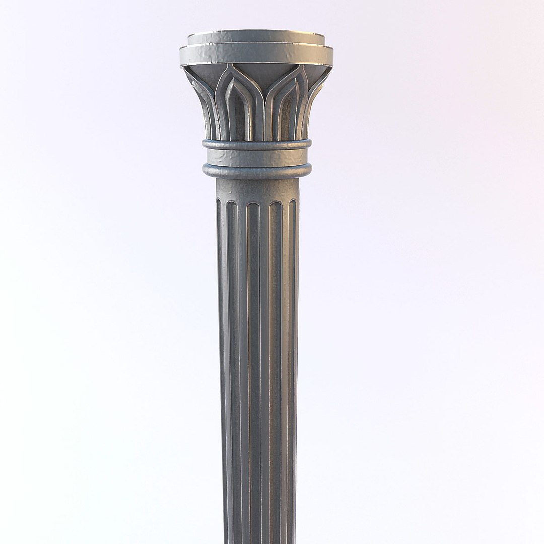 Column Cast Iron 3d Model 5215