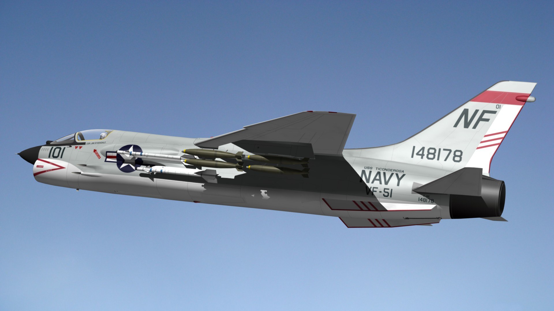 Vought crusader f8 model - TurboSquid 1495636