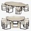 OKHA Barnett Dining Chair Olbad dining Table