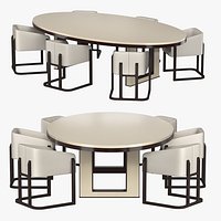 OKHA Barnett Dining Chair Olbad dining Table